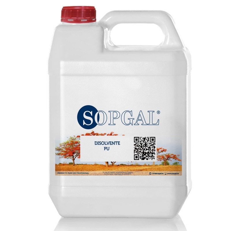 Disolvente específico para pinturas en base de poliuretano Envase litros 5 ltrs