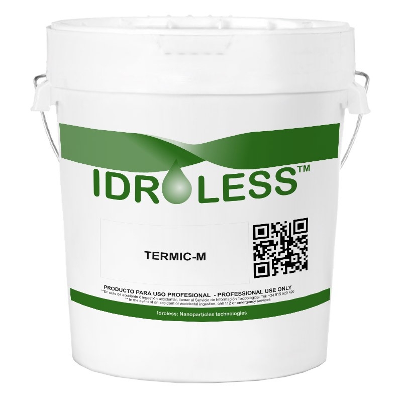 Pintura Anticondensación Termic-M Idroless para interior y exteriores:  aislante ideal para romper puentes térmicos Envase litros 15 ltrs