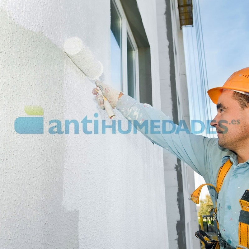 Antihumedades: Pintura termo-aislante de caucho impermeabilizante para  terrazas o superficies transitables de exterior Envase litros 15 ltrs Color  Blanco
