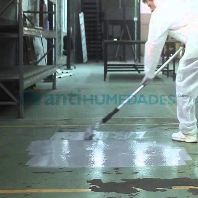 Mala suerte Mediante Aparecer Pintura Epoxi resistente y antideslizante para suelos industriales Envase  kilos 5 kgs + 1 kg Color Blanco Acabado Normal