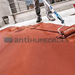 Pintura de caucho impermeabilizante Antihumedades para terrazas, cubiertas y superficies de exterior