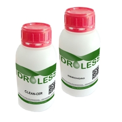 Pack ahorro limpiacristales Clean-cer 800 ml + hidrofugante para cristales Idroless 1 litro