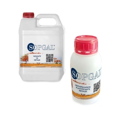 Pack antióxido metales: Pasivante Sopgal 5 l + Encapsulador protector Sopgal 1 kg