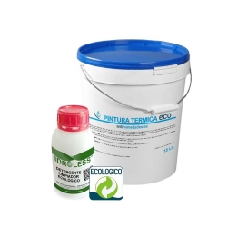 Pack detergente limpiador y pintura térmica Eco Antihumedades para limpiar y aislar techos y paredes