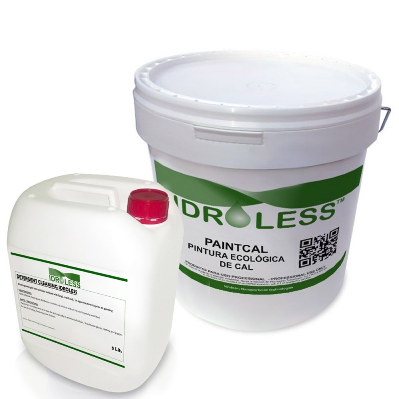 Pack Paintcal Impermeabilizante 25 kilos + Limpiador Idroless 5 litros