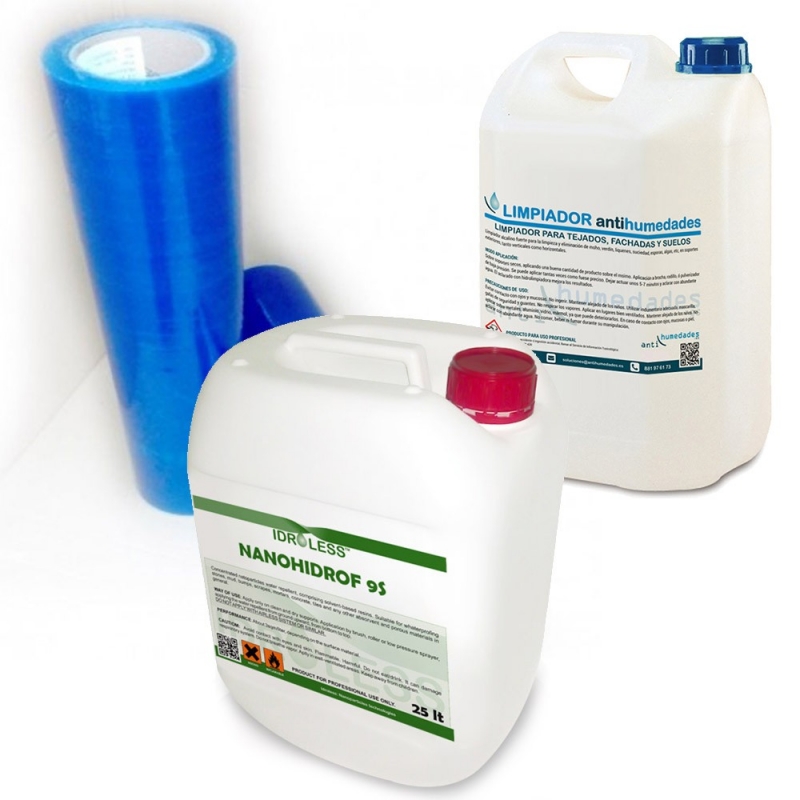 Limpiador Antimoho BIO 1 Idroless: elimina algas, verdín o
