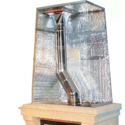 aislante reflexivo para chimeneas. soporta altas temperaturas hasta 600ºC. reforzado con fibra de vidrio