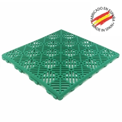 Loseta antihumedad ventilada color verde fabricada en España
