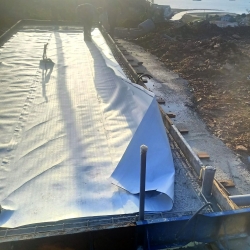 Instalación de lámina anti-radón en obra nueva