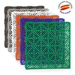Losetas antihumedad autoventiladas para suelos en 6 colores