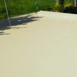 Acabado extra-roce sobre pintura térmica beige