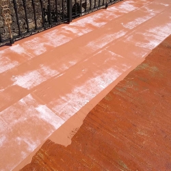 Impermeabilización de terrazas con tejido de refuerzo Geotex de Sopgal