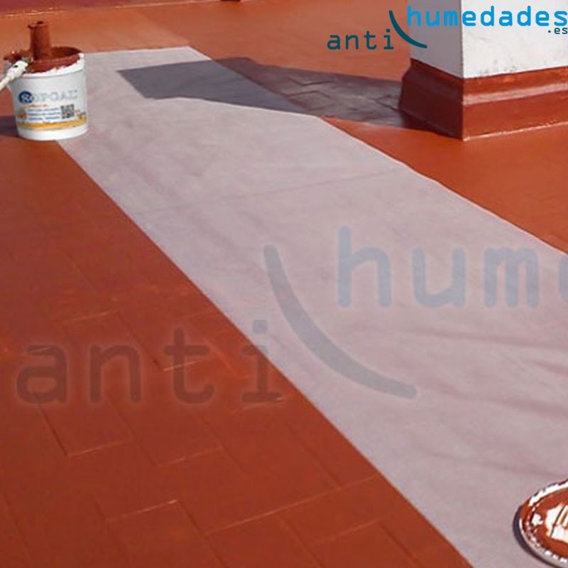 Pintura de Caucho Suprem Sopgal: impermeabilizante para terrazas, cubiertas  o fachadas Envase kilos 20 kgs Color Blanco
