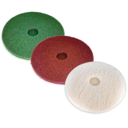 Pads de fibra sintética, rojo, verde y blanco