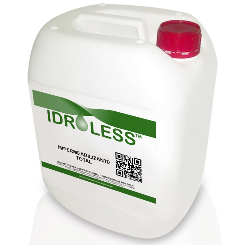 Impermeabilizante Total Idroless endurece, regenera, impermeabiliza y consolida superficies
