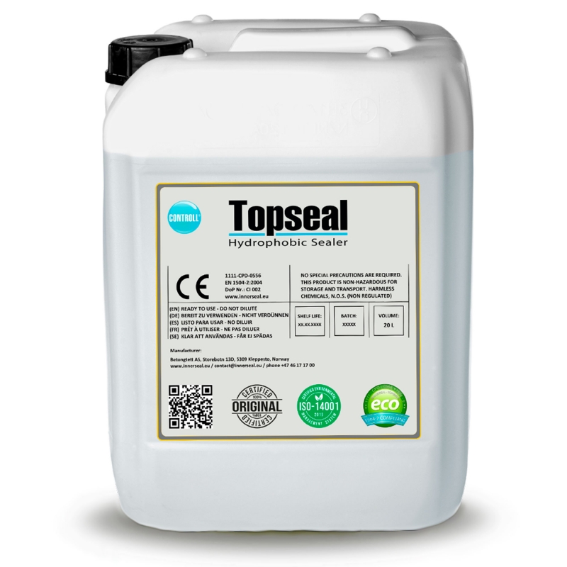 Hidrófugo Controll TopSeal para múltiples superficies