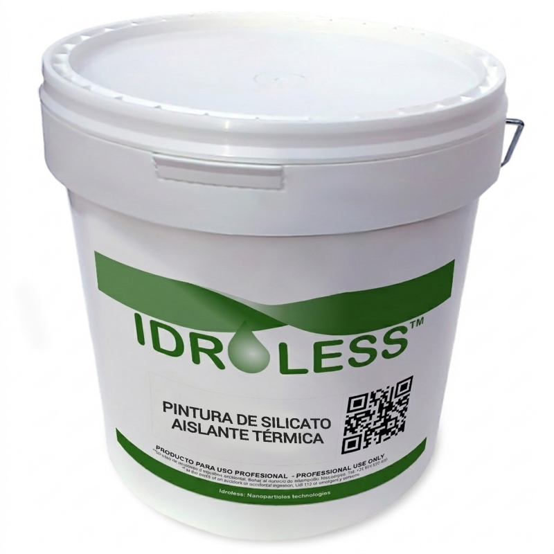 Pintura de Silicatos Aislante Térmica Idroless