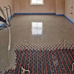 Hormigón para suelo radiante con aditivo termoconductor Idroless