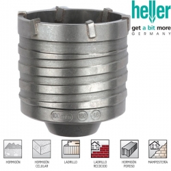 Corona de perforación Heller 100 mm para ladrillo y Hormigón