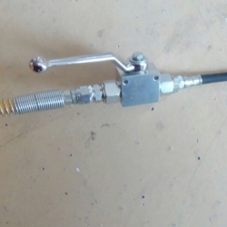 Llave de paso para inyección de resina acuoreactiva